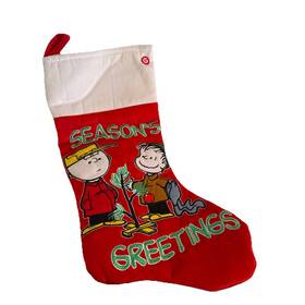 Gemmy & Peanuts 086786835289 Charlie Brown Linus Musical Christmas Stocking 18 Inch Needs Batteries