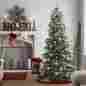 Gers387 Sterling Tree Company Pre Lit Christmas 7.5 Ft Artificial Lights Clear Pine Flocked Branches New