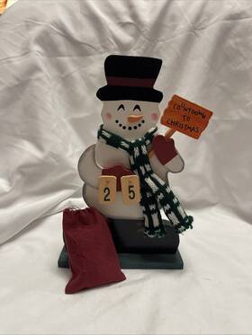 8355 Giftco Snowman Wooden Christmas Countdown - Decoration