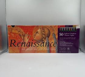 Gki Bethlehem 795919156558 Renaissance Christmas Red Purple Gold Theme String Light Set New
