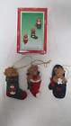 Gl6005 A-b-c Cristoline Set Of Holiday Bears In Stocking Hat 646401110308