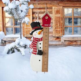 Glitzhome 941327101169 39.49 Inch H Christmas Snowman Yard Stake W Gauge Welcome Decor Winter