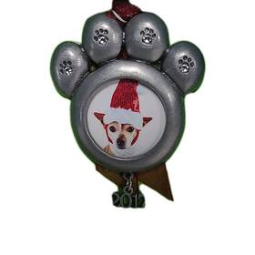 Gloria Duchin 800443259092 2017 Christmas Tree Ornament Photo Picture Frame Pet Paw Dog Or Cat