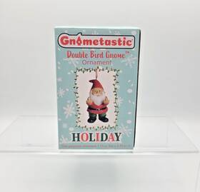 Gnometastic 817588020593 Holiday Double Bird Gnome Ornament 3.5 Inch - Inappropriate Funny Christmas