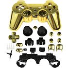 Golden-ps3-2-q Abcgoodefg Chrome Controller Shell Replacement
