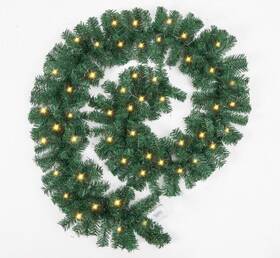 Xmas-2011 Gonfaci 9 Ft Pre-lit Christmas Garland Decor Festive Holiday Decoration