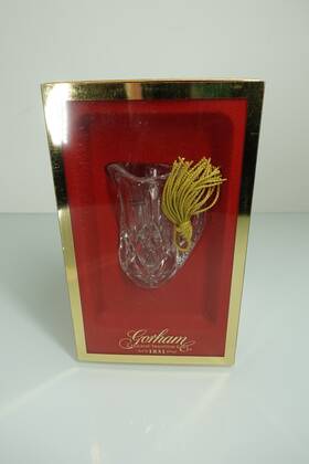 Gorham 070357442143 Mini Lady Anne Pitcher Christmas Ornament Made In Germany With Gold Tassel