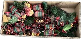 141870 Grandinroad Grandin Road Belmont Mantel Swag Retired And Discontinued - Holiday Christmas Fall