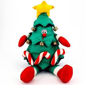14002 Great American Fun Corp Rapping Christmas Tree Vintage 1994 Sings Jingle Rap Musical Animated Shakes B/o