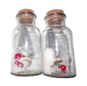 Greenbrier Decorations 195464060247 2 New Christmas In A Glass Corked Bottle White Tree Pinecone And Berries Csbxum
