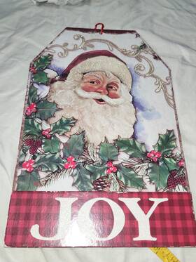 Greenbrier International Inc. 639277798503 Set Of 2 Christmas Holiday Signs