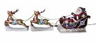 Grr-19387a-c Jjs Large Size Led 2 Running Reindeers Pull Santa On Sleigh