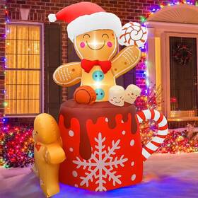 Gvdv 331698293605 6-ft Christmas Inflatables Outdoor Decorations - Durable Material