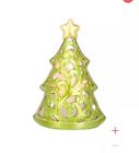 H191501 Home Reflections Nib Holiday Ceramic Christmas Tree Character Luminary