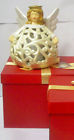 H199871 Home Reflections Christmas Decor Porcelain Angel Flameless Candle Luminary With