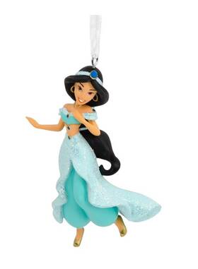 0002hcm9016 Hallmark New Disney Princess Jasmine Christmas Ornament Glitter Tree Decor