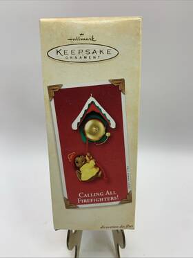 Hallmark 015012661989 Christmas Ornament Firefighte Squirrel Calling All Firefighters Nib