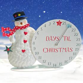 Hallmark 015012703696 Metal Musical Christmas Countdown Advent Calendar Plays Jingle Bells
