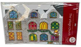 Hallmark 015012987119 Count Down To Christmas Calendar Village Church Advent Paper Holidays