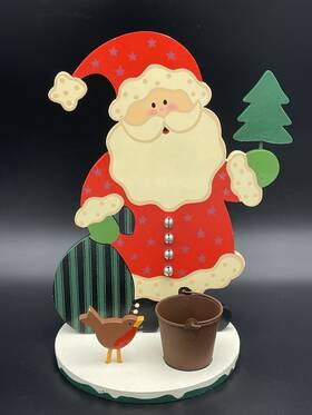 Hallmark 028225067516 Christmas Wooden Santa Table Decoration 12 Inch X 9