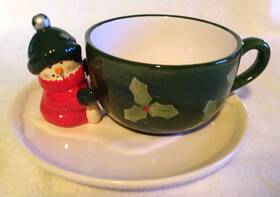 Hallmark 028225067783 Milk And Cookies For Santa Plate Mug Set Christmas Ceramic Large