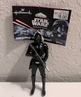 051067118 Hallmark Rogue One A Star Wars Story Death Trooper Ornament Resin Xmas New S4