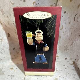 05257 Hallmark Keepsake Ornament Popeye Christmas 1994 Multicolor Plastic Figure