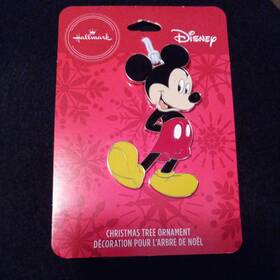 2hcm5745 Hallmark New Disney Mickey Mouse Flat Metal Christmas Tree Holiday Ornament
