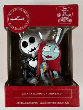 2hcm5976 Hallmark Jack Skellington And Sally Nightmare Before Christmas New In Box