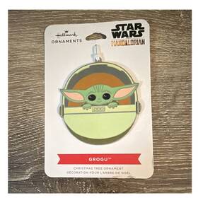 2hcm9634 Hallmark Star Wars The Mandalorian Grogu Hanging Christmas Tree Ornament New