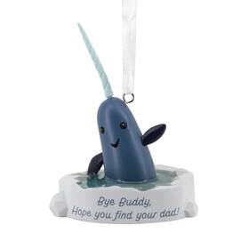 3hcm4296 Hallmark Elf Narwhal Christmas Ornament Movie Gifts