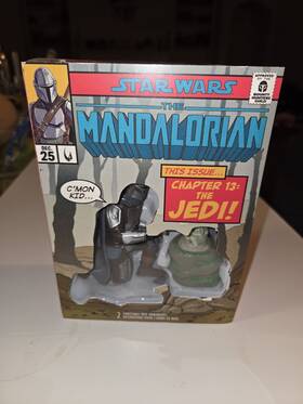 Hallmark 661127045932 2pc Star Wars The Mandalorian And Grogu Christmas Tree Ornament Set