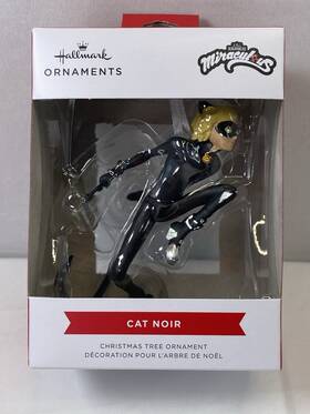 Hallmark 661127046533 Miraculous Cat Noir Christmas Ornament 2024