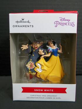 Hallmark 661127046649 Christmas Ornament Snow White Dwarves Dopey Happy Disney Princess