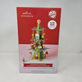 Hallmark 726528599214 New Dr Seuss Grinch Christmas Countdown Calendar With 12 Ornaments