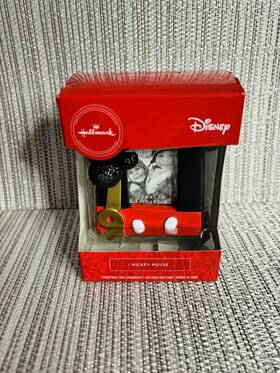 Hallmark 763795436736 2019 Disney Christmas Tree Ornament Mickey Mouse Photo Frame New