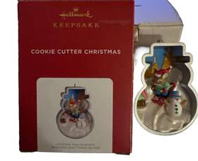 763795663071-b Hallmark 2021 Cookie Cutter Christmas Ornament Snowman Shape 10th In The Series