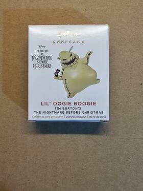 Hallmark 763795691012 2021 Keepsake Nightmare Before Christmas Lil Oogie Boogie Mini Ornament