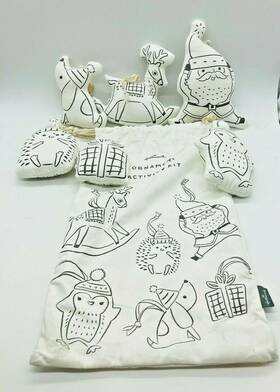 Hallmark 763795726417 New Childrens Color Your Own Christmas Tree Ornament Activity Kit Nwt