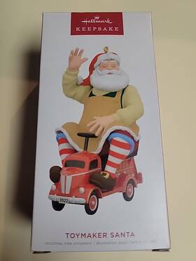 23rd Hallmark 763795730971 #84 Christmas Ornament Keepsake Toymaker Santa In Series 2022