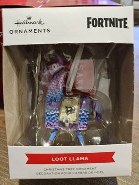 Hallmark 763795733590 Fortnite Loot Llama Christmas Tree Ornament Brand New