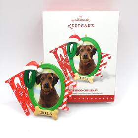 Hallmark 763795971107 2015 Keepsake Ornament Doggone Good Christmas Photo Frame For Dog W Box