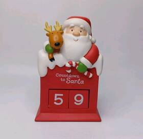 Hallmark 795902000332 Countdown To Santa Christmas Advent Calendar Decor