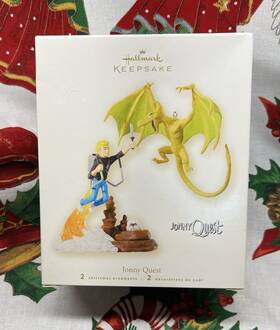 Hallmark 795902046439 Jonny Quest 2-set Keepsake Ornament Hanna-barbera Cartoon Christmas New