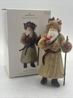 Hallmark 795902133870 2010 Father Christmas Keepsake Ornament 7th In The Series Garland Bird