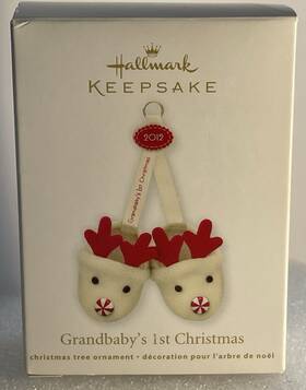 Hallmark 795902254643 2012 Grandbabys 1st Christmas Keepsake Ornament Nib