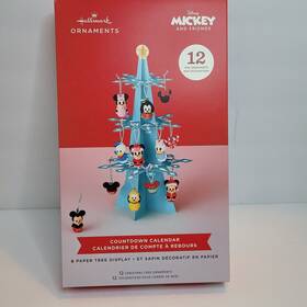 88275138 Hallmark Disney Mickey Mouse And Friends Countdown Calendar Christmas Tree Kit