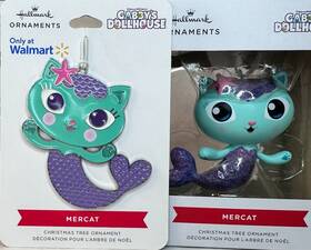 Hallmark And Gabbys Dollhouse Mercat Collaboration 763795839957 Dreamworks Christmas Ornaments Set Of 2 New Box