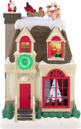 5qfm3975 Hallmark Keepsake Christmas Tabletop Decoration 2025 Up On The Housetop