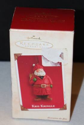 Pr2917 Hallmark Keepsake Ornament Kris Kringle 3.5 Inch Christmas Santa Claus 2003